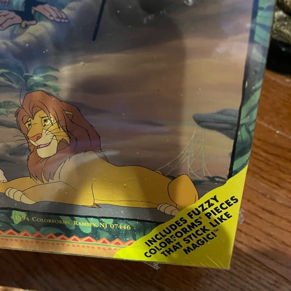 Vintage LION KING Colorforms Play Set Disney 1994 Fuzzy Pieces Simba Nala